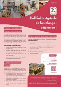 Article consacré à la Coopérative de la Côte Rouge et au Hall Relais Agricole de Tontelange dans le Bulletin communal de la Commune d'Attert.